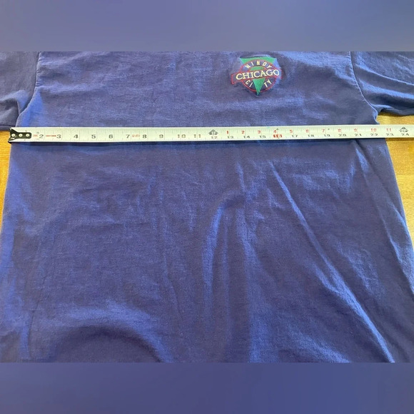 SIGNAL SPORT Vintage Navy Blue Men’s Shirt “Windy City Chicago” Graphic XL - Picture 10 of 10